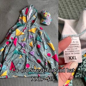 SHEIN Multicolor Geometric Lightweight Jacket